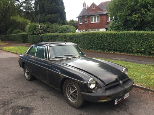 1976 MG B GT Coupe, Gentleman Owned For 22 Years, For Restoration VENDUTO
