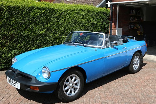 MGB Roadster 1978 Pageant Blue, Black Leather In vendita