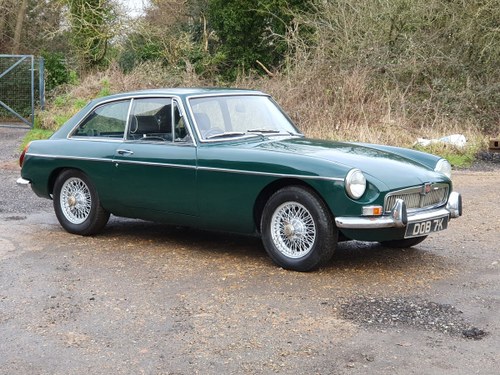 MG B GT, 1971, BRG - Left Hand Drive For Sale
