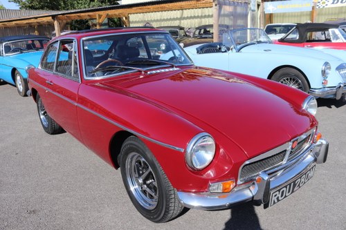 1973 MGB GT in Damask red with full sunroof SOLD