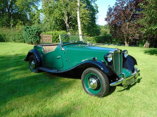 1953 MG TD Matching Numbers SOLD