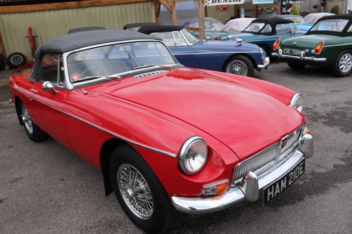 1967 MGB Roadster HERITAGE SHELL,MK1,Tartan red. For Sale