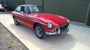 1972 MGB GT in Flame red, full length sunroof SOLD