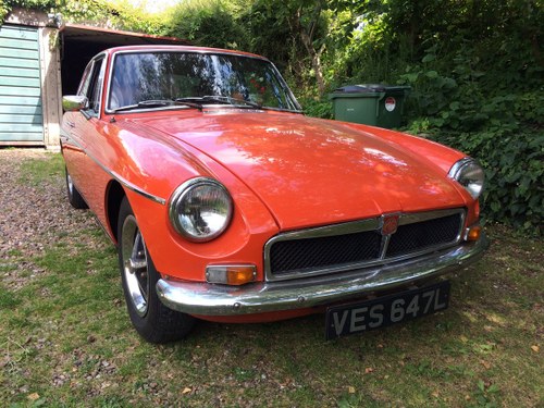 1972 MGB GT running and driving project VENDUTO
