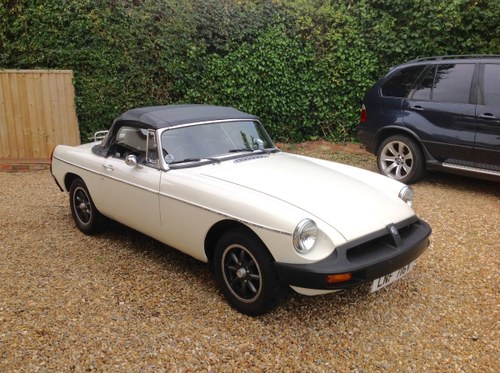1979 MGB Roadster O/D Leather seats, Chrome Boot Rack For Sale
