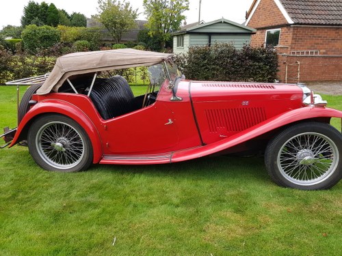 1949 MG TC Red - SOLD For Sale