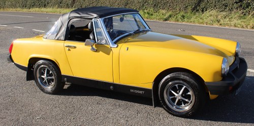1979 MG Midget 1500 Excellent condition Extensive History SOLD