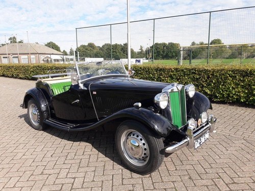 MG TD CABRIO 1953 black/green dutch license 24900 euro SOLD