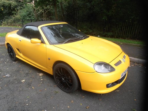 2004 Mgtf160 yellow metalic with black leather interior For Sale
