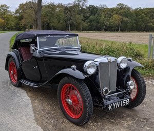 1949 MG TC Matching Numbers Fully Restored 5-Speed SOLD
