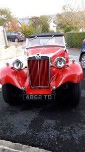 1950 MG TD  Back in England SOLD