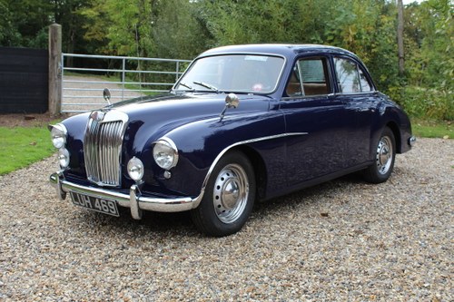 1955 Beautiful MG ZA Magnette in midnight blue. SOLD