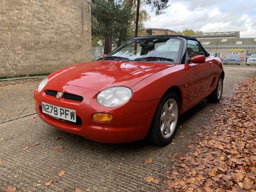 1996 MGF 16k from new in EAMA Auction 5/12 ONLINE For Sale by Auction