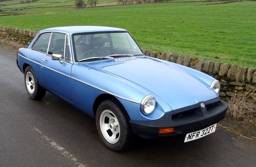1978 LOVELY MGB GT, FINISHED IN MID BLUE WITH PERIOD WHEELS In vendita