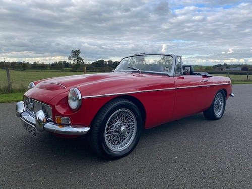 1968 MGC Roadster Manual with overdrive in Red SOLD