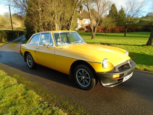1979 MGB GT with Overdrive SOLD