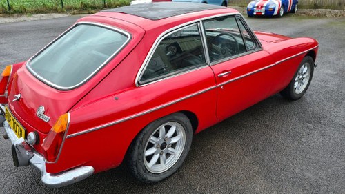 1974 MGB GT , Photographic rebuild, Full sunroof For Sale
