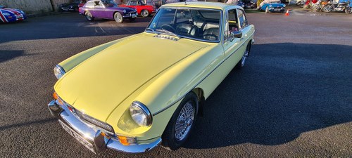 1969 MGB GT HERITAGE SHELL in Primrose, Show standard, Upgraded. SOLD