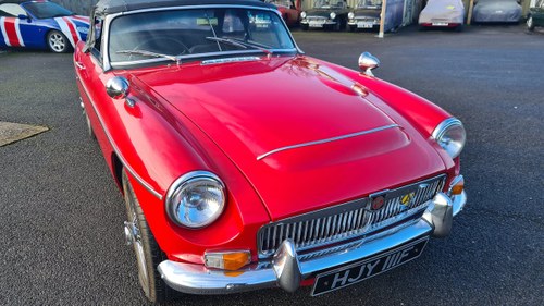1968 MGC Roadster in Tartan Red, UK car, 52000 miles from new SOLD