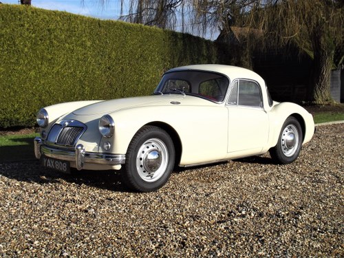 1956 MGA Coupe. Excellent example, matching numbers. SOLD