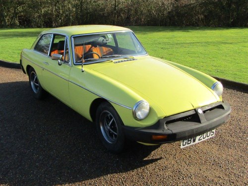 1977 MG B GT at ACA 27th and 28th February For Sale by Auction