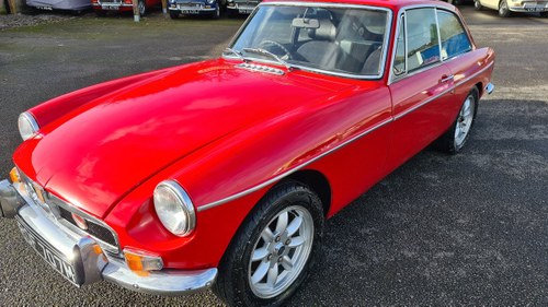 1974 MGB GT,Last of the chrome bumpers. Full sunroof. SOLD