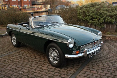 1969 MGB Roadster Mk2 - HERITAGE SHELL - BRG, Chrome Wires SOLD
