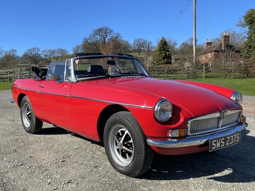 1978 Lovely Red Chrome Bumper MGB in Herefordshire SOLD
