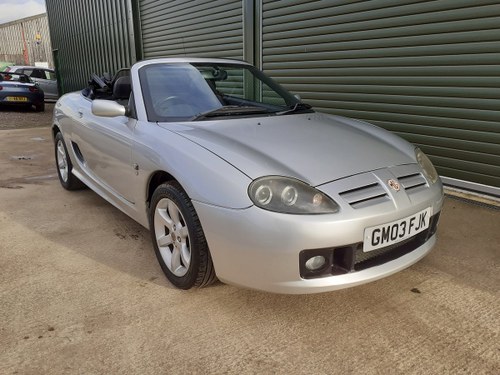 2003 MG TF 135 very low mileage SOLD