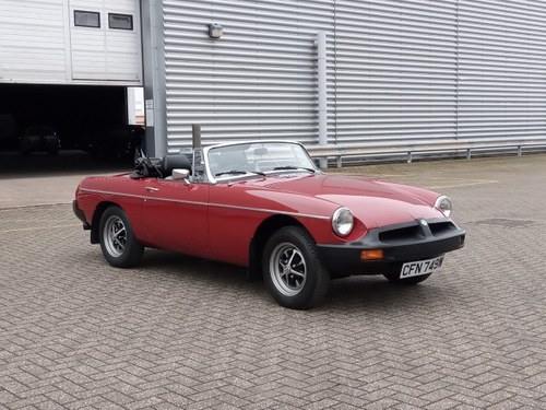 1980 MGB Roadster - Just 19000 miles from new... For Sale by Auction