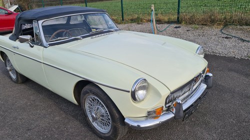 1969 MGB Roadster MK2 in Snowberry white SOLD