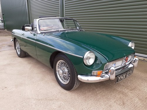 1969 MGB Roadster BRG overdrive, wire wheels SOLD