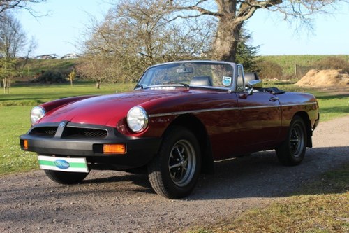 1980 MGB Roadster 19,000 miles from new For Sale