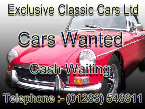 MG'S WANTED  -  CASH ON COLLECTION