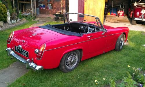 1965 MG Midget MkII 1098cc Tartan Red SOLD