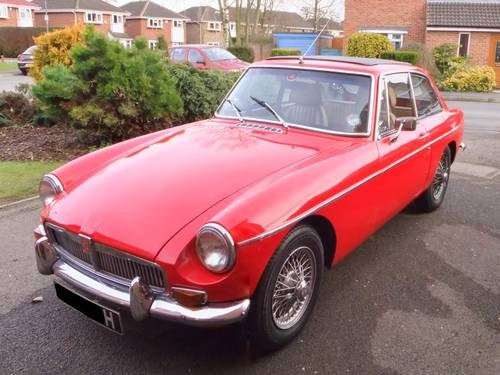 1969 Red MGB-GT SOLD