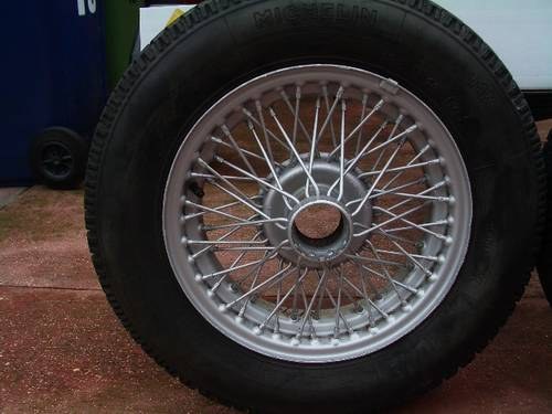 1962 mgb wire wheels for sale  set of 5( bargain) VENDUTO