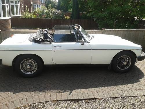 1977 MGB Roadster, white SOLD