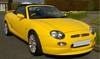 2001 Rare yellow MGF Trophy 160 - 34000 miles SOLD