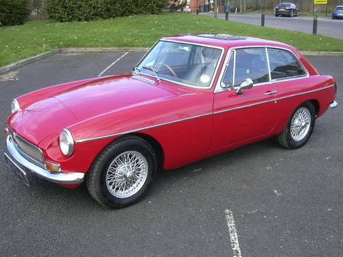 1970 MGB GT Wire Wheels Chrome Bumpers Overdrive SOLD