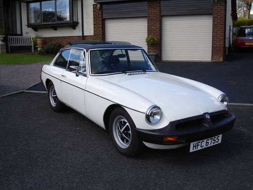1977 MGB GT 1798cc 4 speed with overdrive SOLD