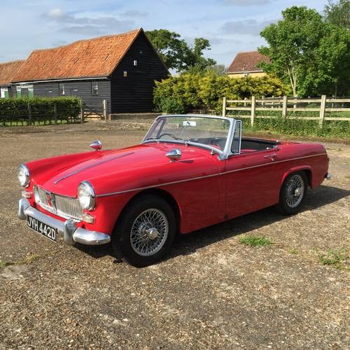1966 MG Midget 1098cc 13,460 Miles with history SOLD