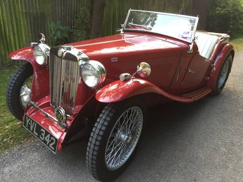 1936 MG TA Red Lovely condition SOLD