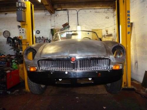 1973 Unfinished Project MG B Roadster V8 For Sale
