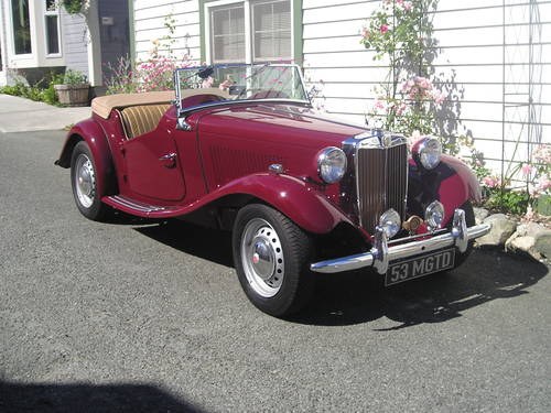 MGTD 1953 Roadster LHD For Sale