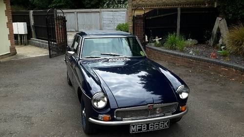 1972 registered MGB / GT FINISHED IN OXFORD BLUE In vendita