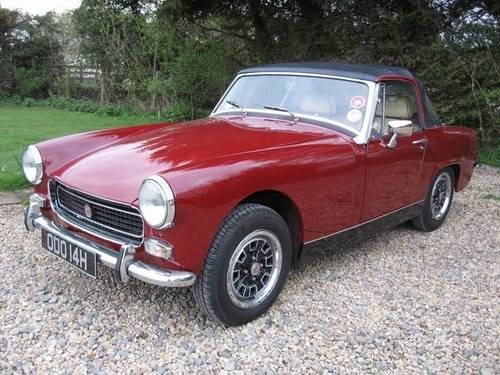 1970/H MG MIdget MkIII restored with a Heritage body-shell. In vendita