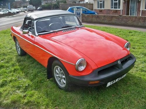 1978 MGB Roadster  For Sale