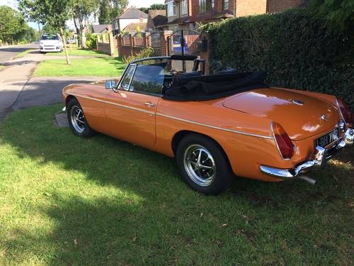 1975 MGB Roadster in Bronze yellow SOLD