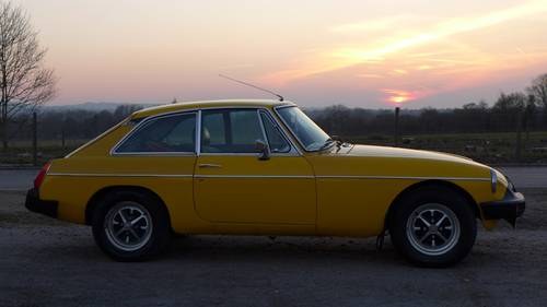 1978 Rare original Inca Yellow MGB GT For Sale